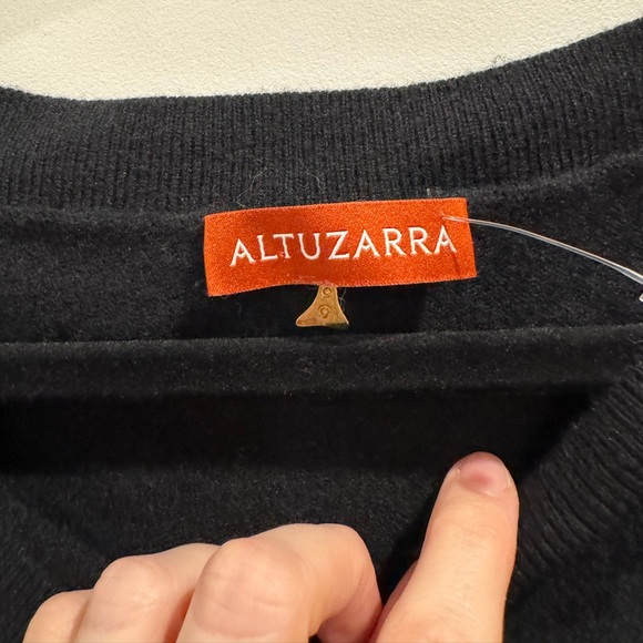 Altuzarra black cashmere Kasos off shoulder dress - Picture 6 of 9